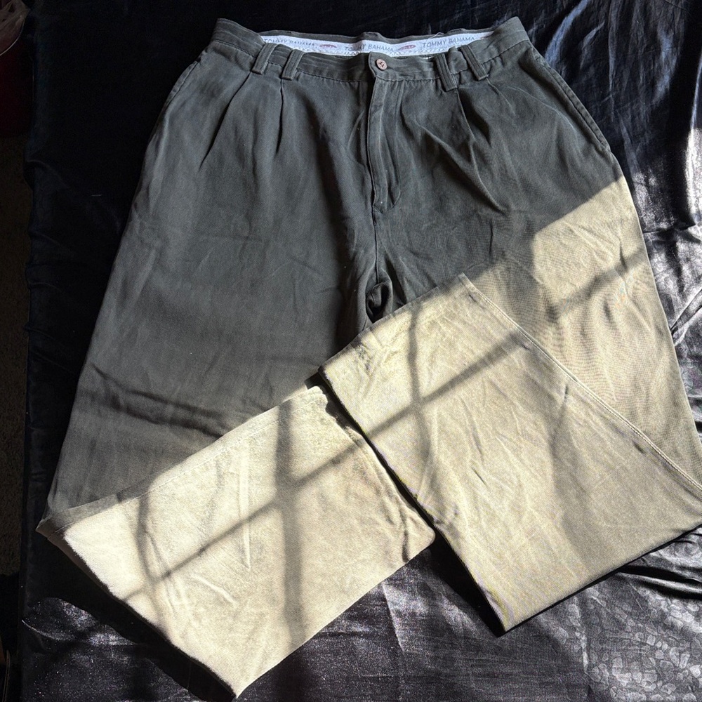 Tommy Bahama Two-Tone Chinos in Olive and Tan